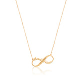Silver gift necklace with name and love date that I will love forever